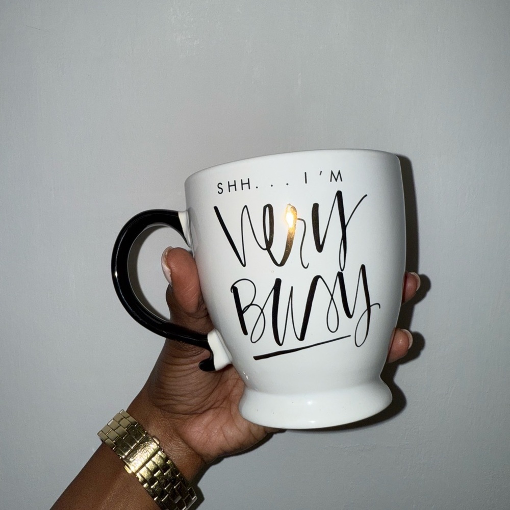 Sssh.. I’m Very Busy Coffee Cup